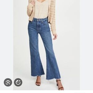 KHAITE Blue Flare Jeans